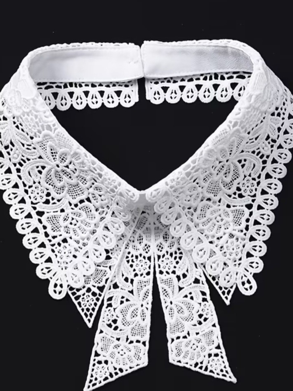 White Lace Detachable Collar Necklace for Women